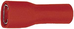 Flachsteckhülsen vollisoliert  2,8 x 0,5mm in rot transparent NEU 100 Stück 